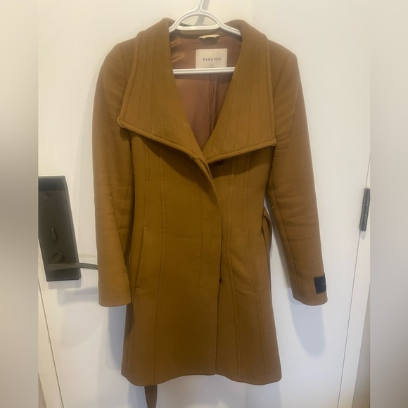 Aritzia Babaton Connor Wool Coat in Rich Camel - Picture 1 of 4